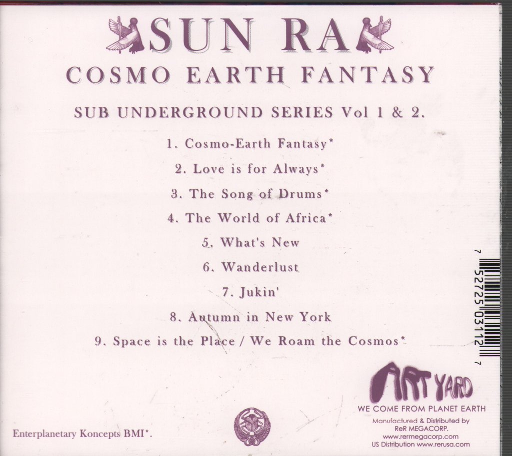 Sun Ra Arkestra - Cosmo Earth Fantasy (Sub Underground Series Vol 1 & 2) - Cd