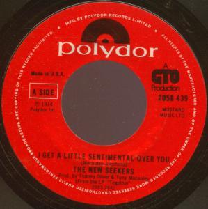 New Seekers - I Get A Little Sentimental Over You - 7 Inch