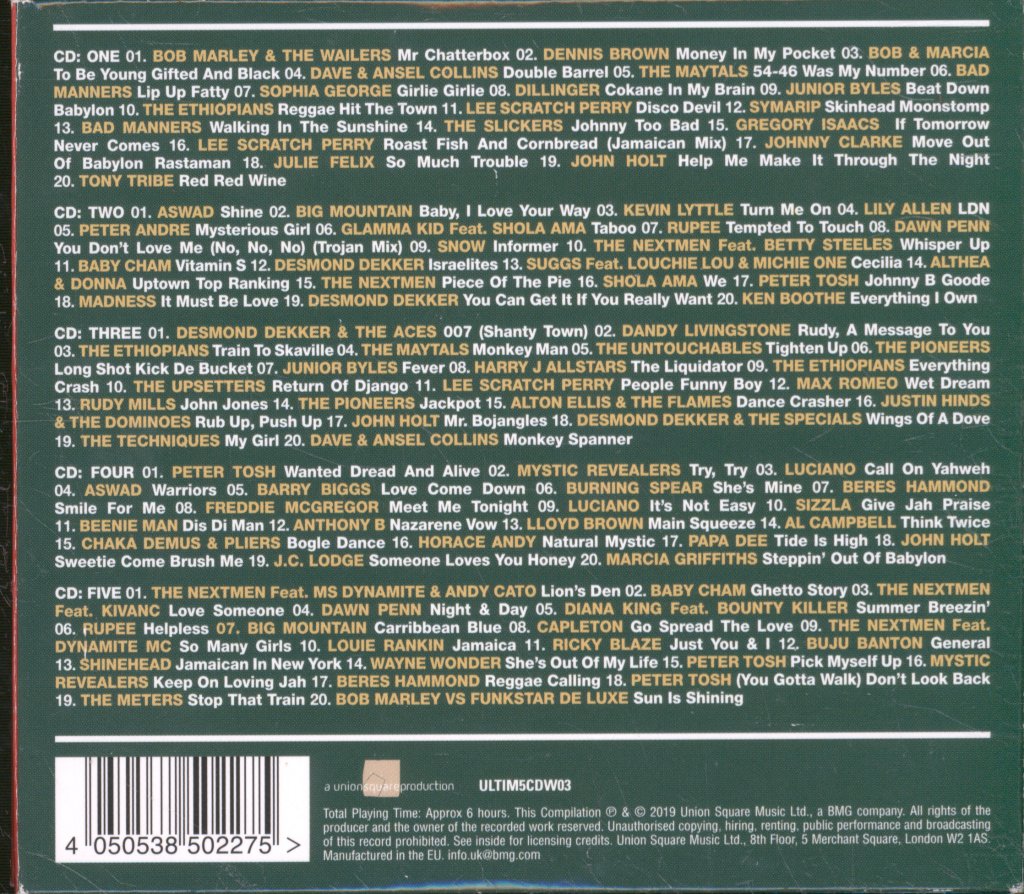 Various Artists - Ultimate Reggae (The Classics) - Cd Set