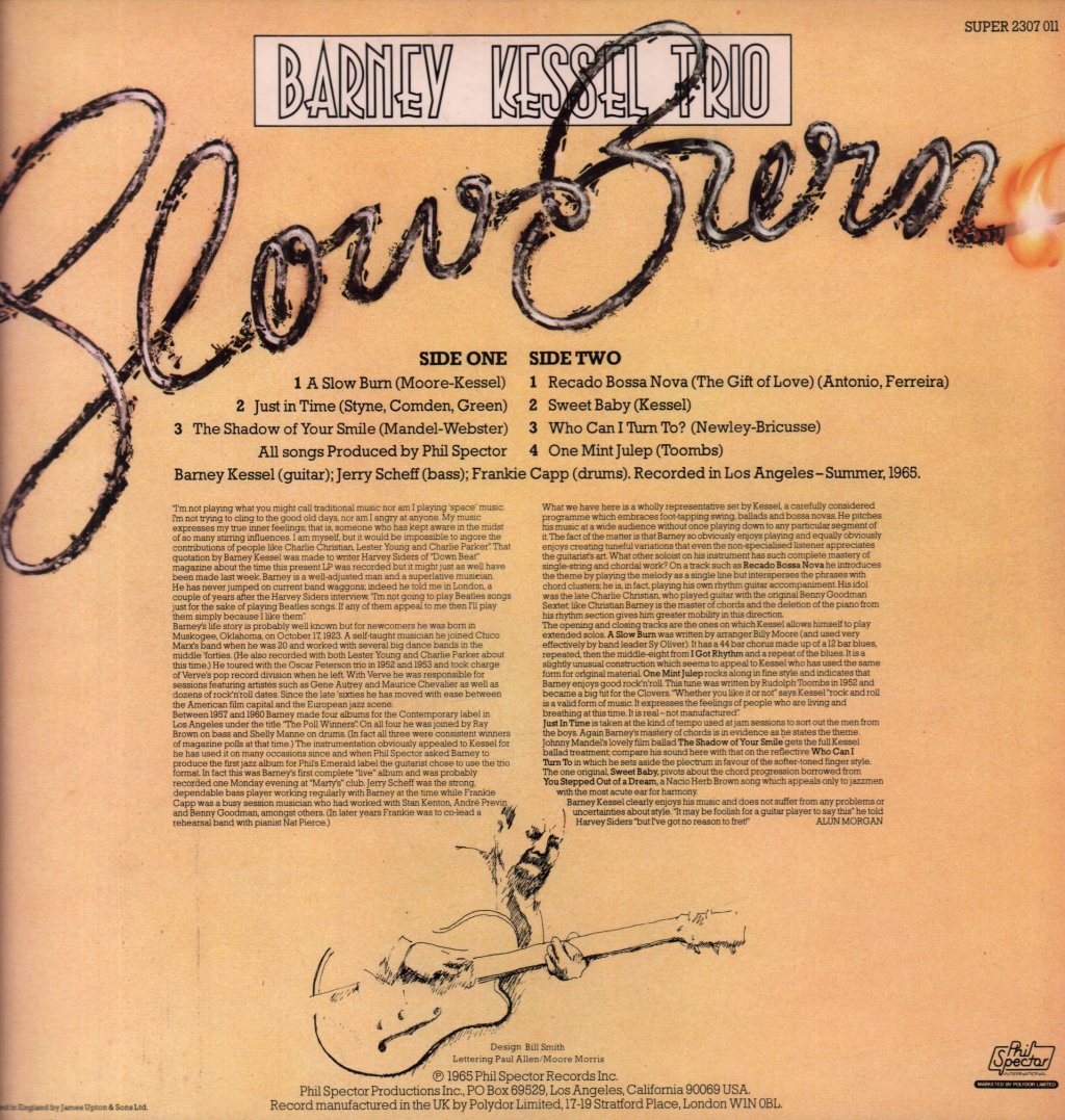 Barney Kessel - Slow Burn - Lp