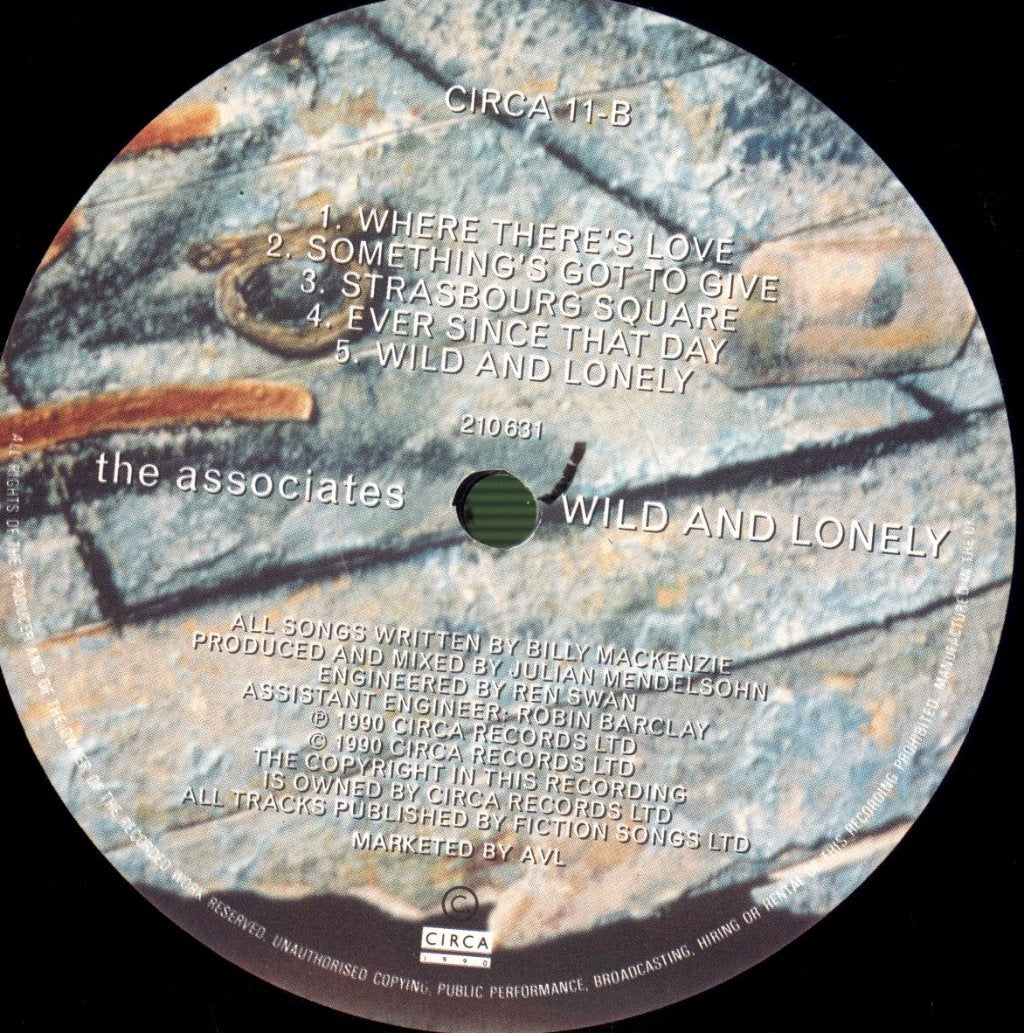 Associates - Wild And Lonely - Lp