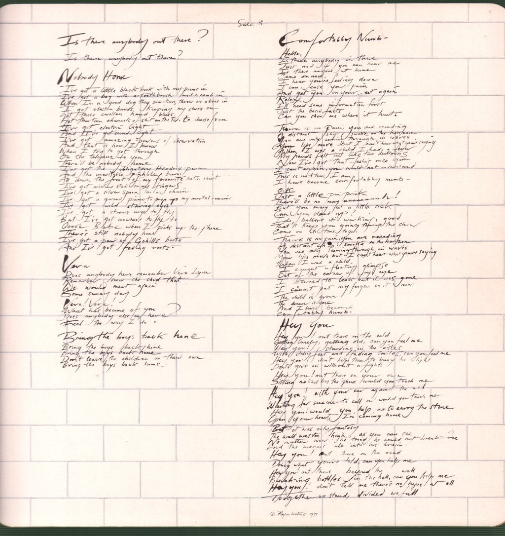 Pink Floyd - Wall - Double Lp