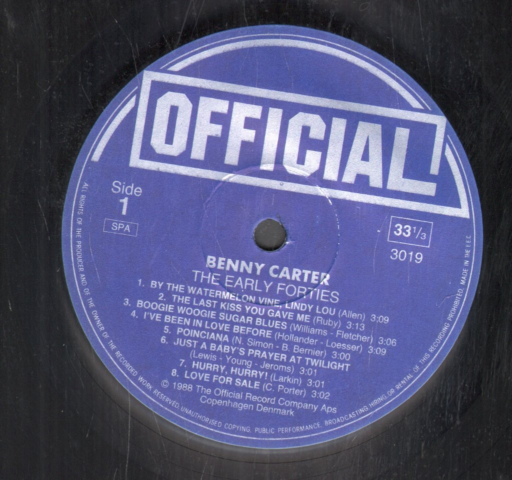 Benny Carter - Early Forties - Lp