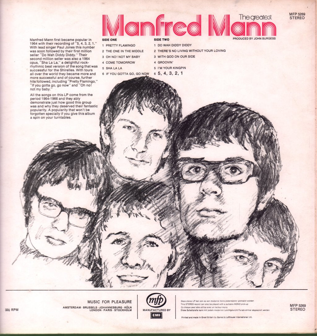Manfred Mann - Greatest - Lp