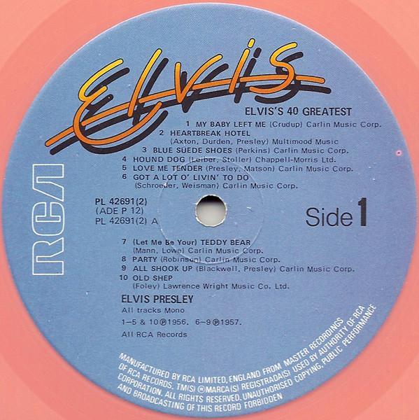 Elvis Presley - 40 Greatest - Double Lp