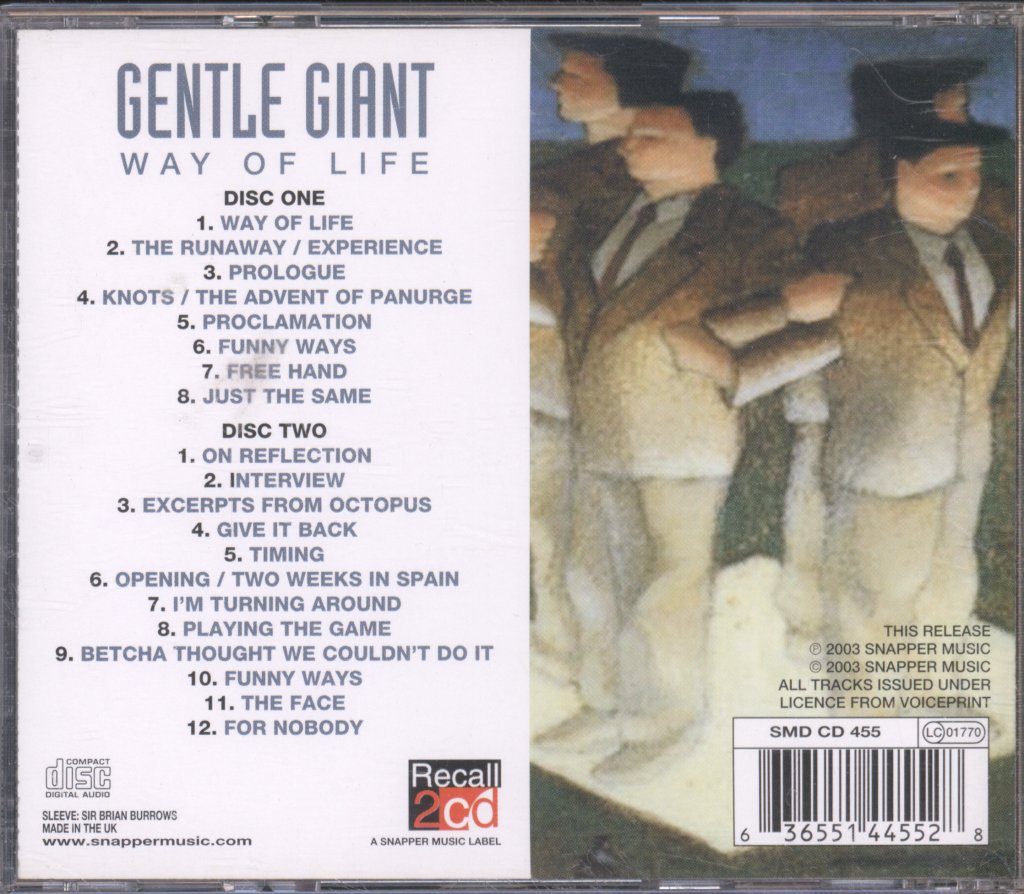Gentle Giant - Way Of Life - Double Cd