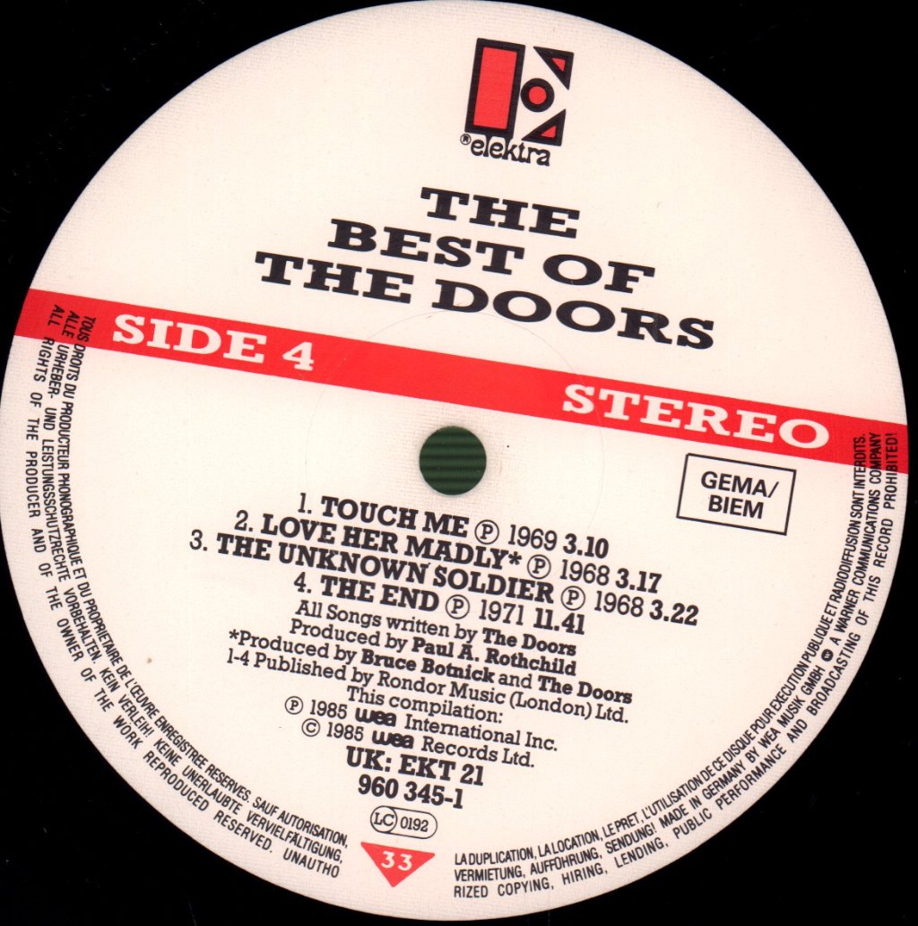 Doors - Best Of - Double Lp