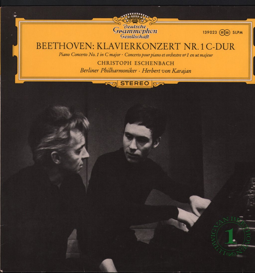 Christoph Eschenbach / Herbert von Karajan / Berliner Philharmoniker - Beethoven - Klavierkonzert Nr. 1 C-dur - Lp