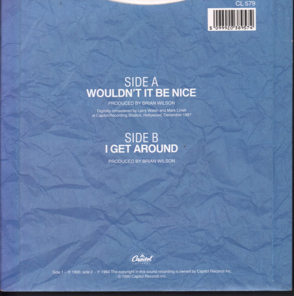 Beach Boys - Wouldn't It Be Nice - 7 Inch