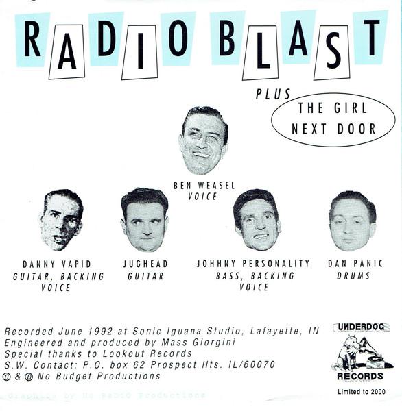 Screeching Weasel - Radio Blast - 7 Inch