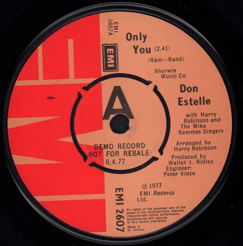 Don Estelle - Only You - 7 Inch