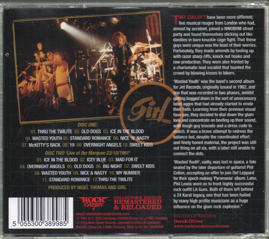 Girl - Wasted Youth - Double Cd