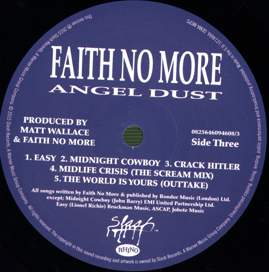 Faith No More - Angel Dust - Double Lp