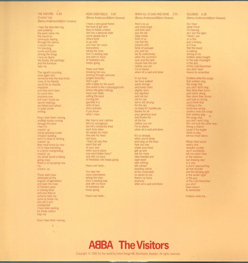 ABBA - Visitors - Lp