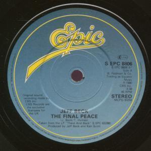 Jeff Beck - Final Peace - 7 Inch