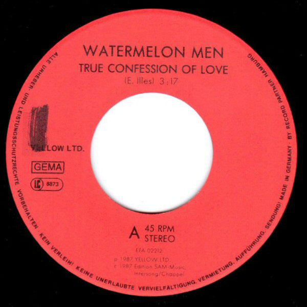 Watermelon Men - True Confession Of Love - 7 Inch