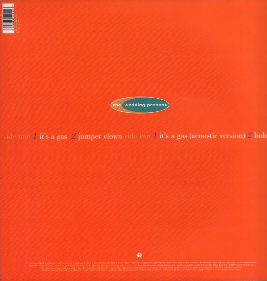 Wedding Present - It's A Gas - 12 Inch