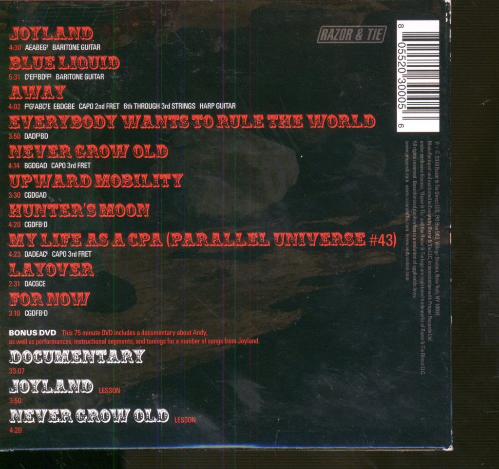 Andy McKee - Joyland - Cd/Dvd