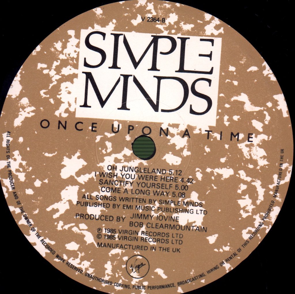 Simple Minds - Once Upon A Time - Lp