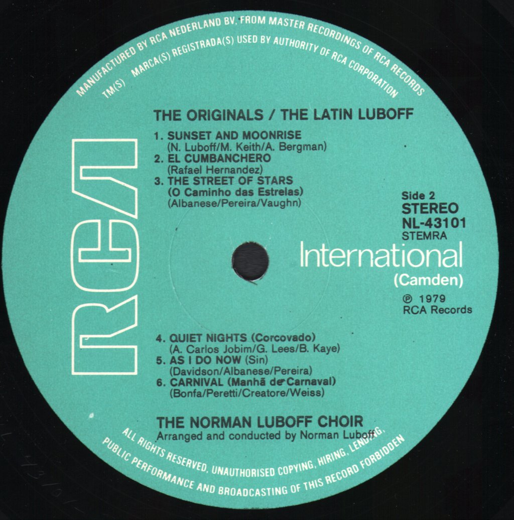 Norman Luboff Choir - Latin Luboff - Lp