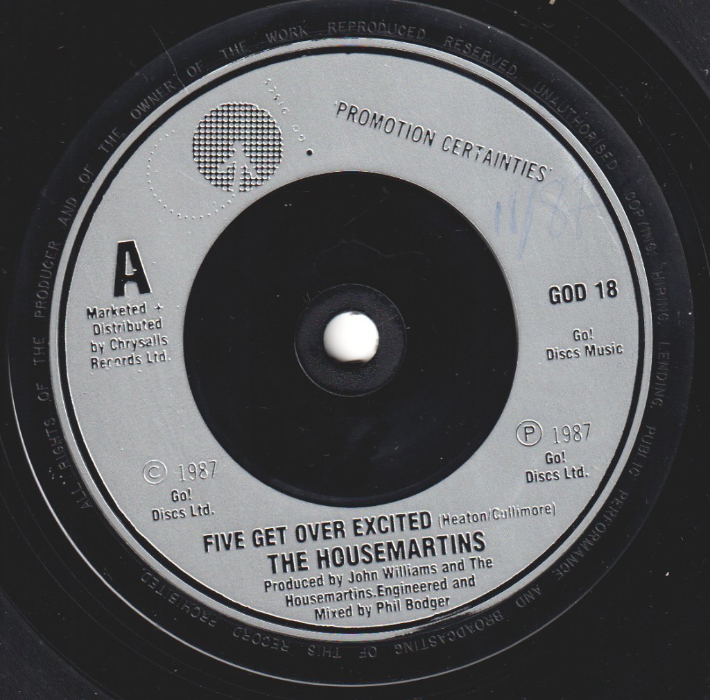 Housemartins - Five Get Over Excited - 7 Inch