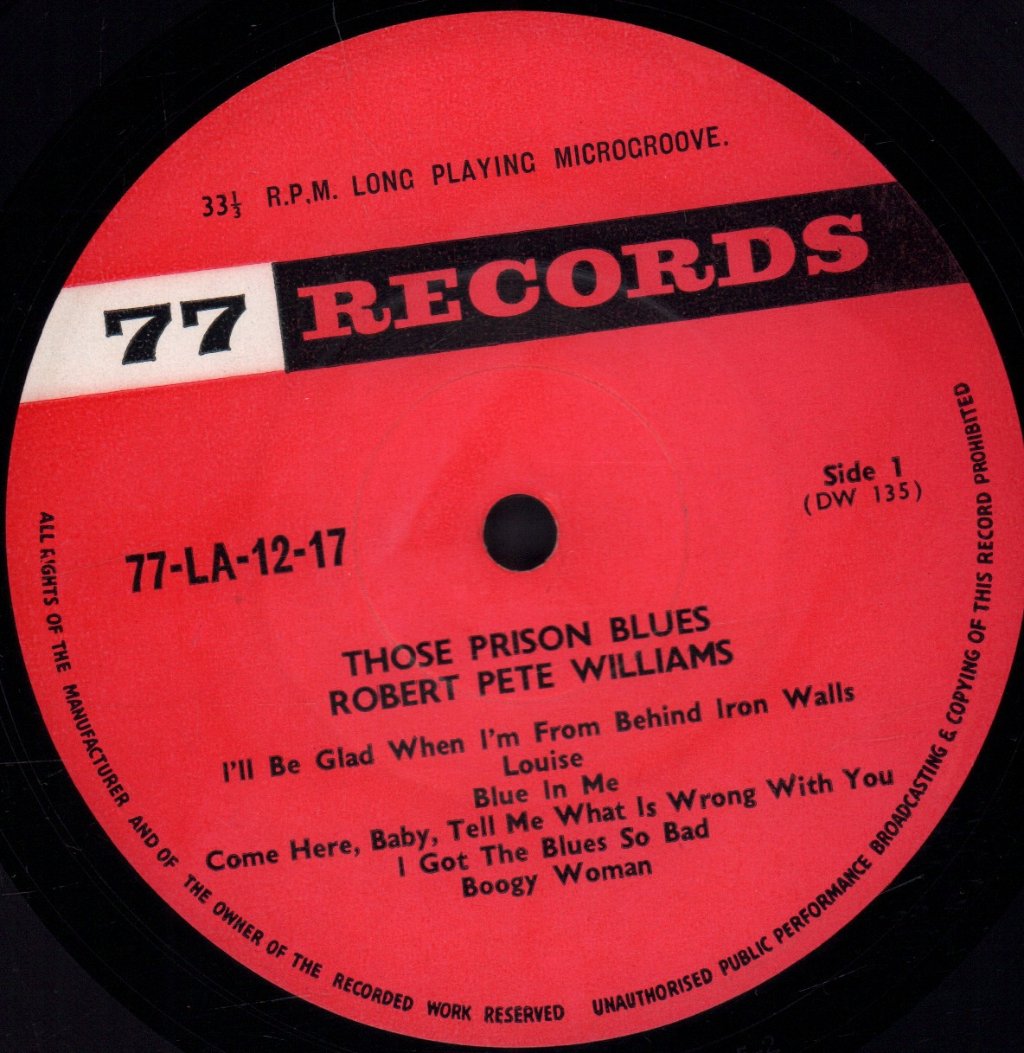 Robert Pete Williams - Those Prison Blues - Lp
