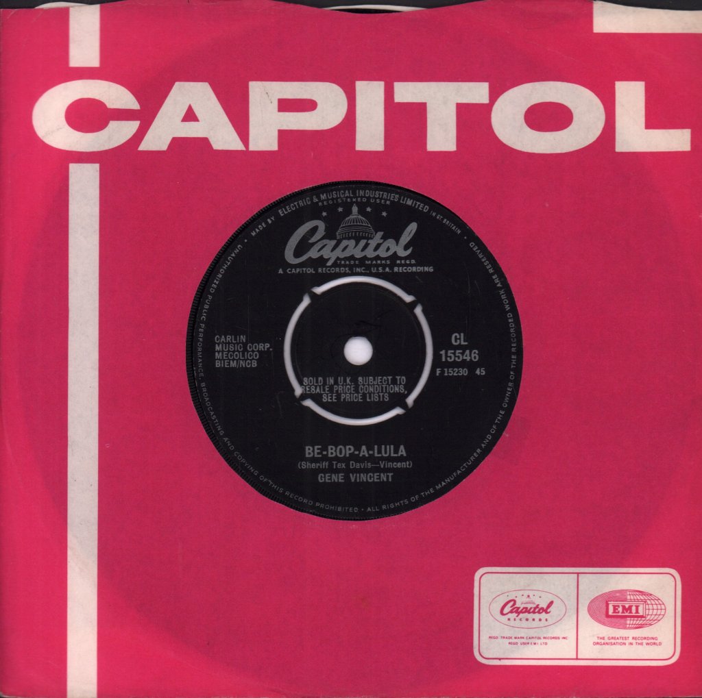 Gene Vincent - Be-Bop-A-Lula - 7 Inch