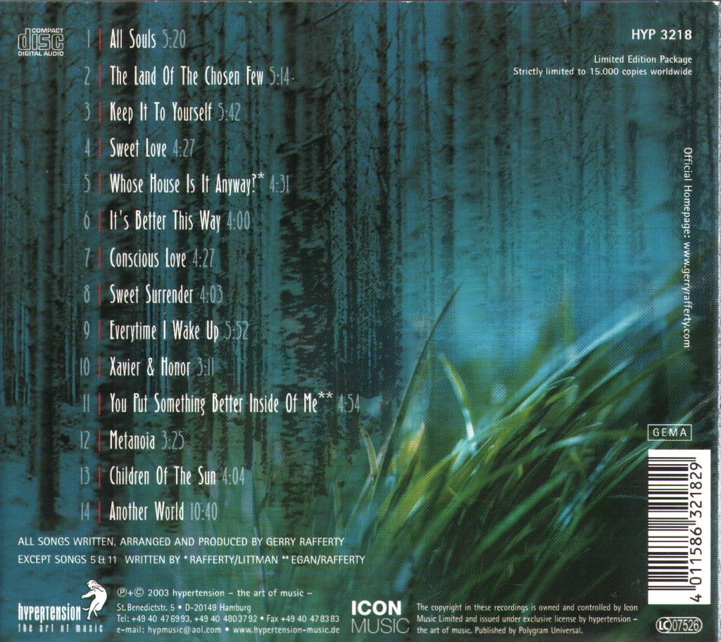 Gerry Rafferty - Another World - Cd