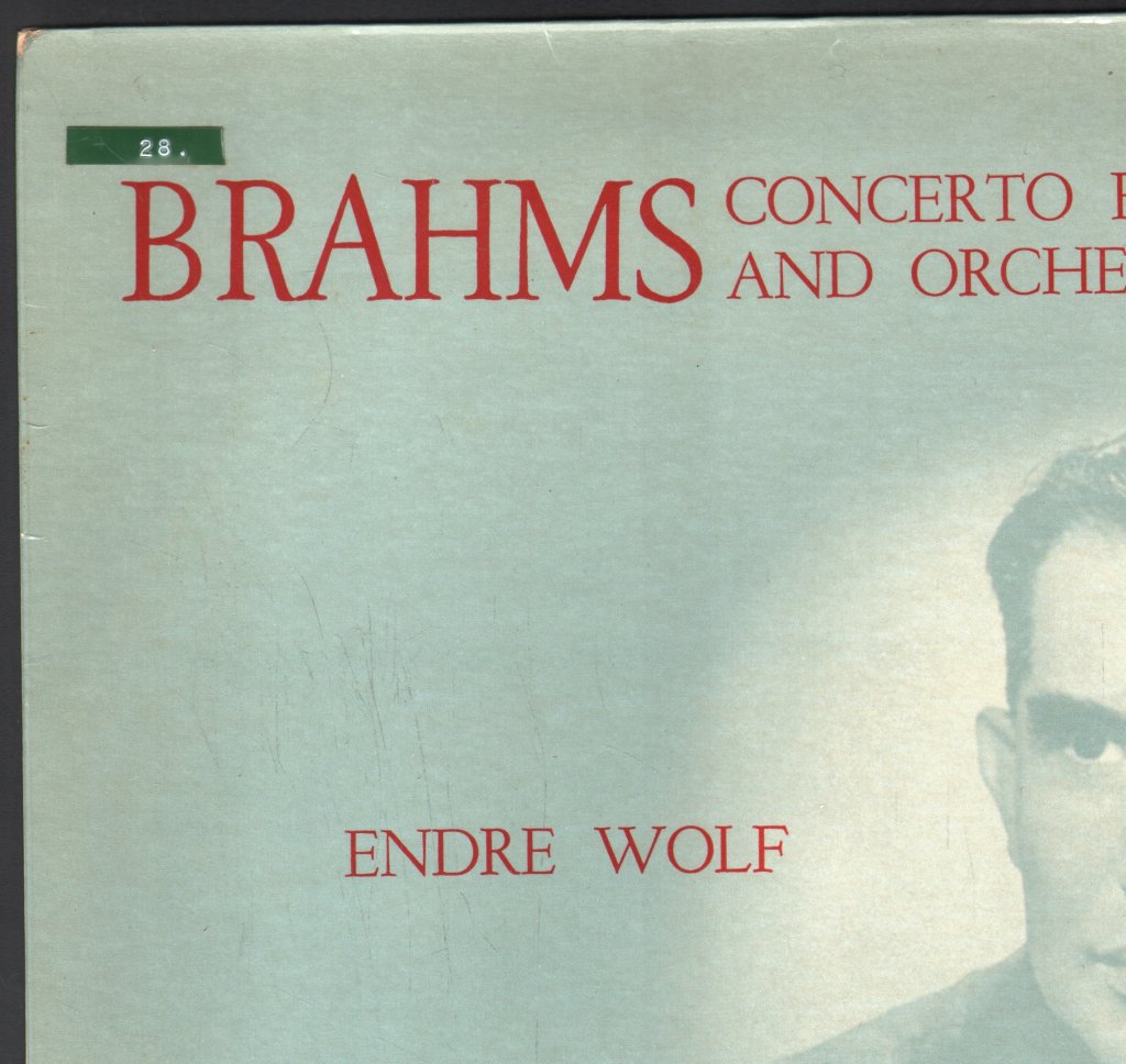 Endre Wolf / Anthony Collins / Sinfonia Of London - Brahms - Concerto For Violin And Orchestra In D Major - Lp
