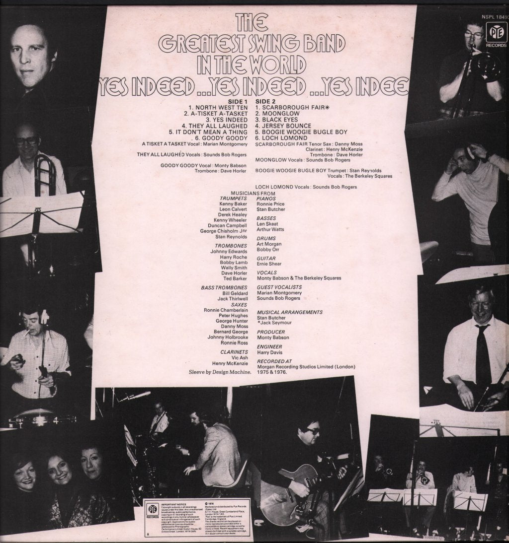 Greatest Swing Band In The World - Yes Indeed - Lp