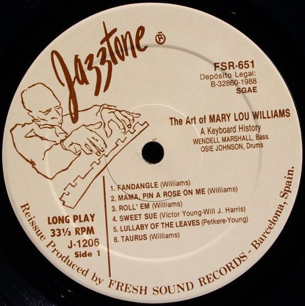 Mary Lou Williams - Art Of Mary Lou Williams (A Keyboard History) - Lp