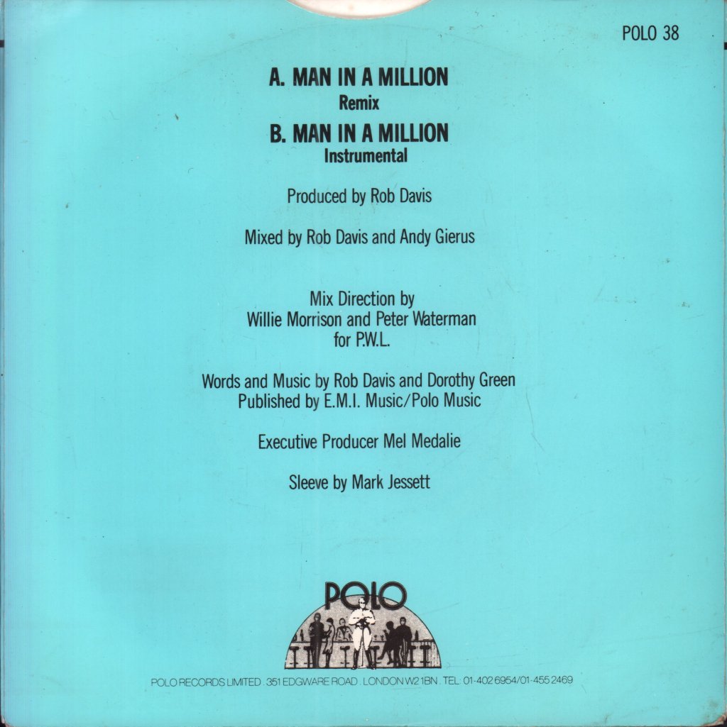 Life Force - Man In A Million - 7 Inch