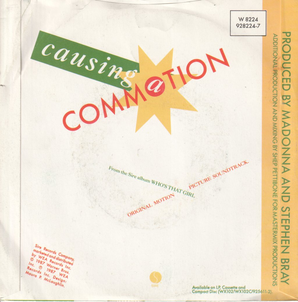 Madonna - Causing A Commotion - 7 Inch