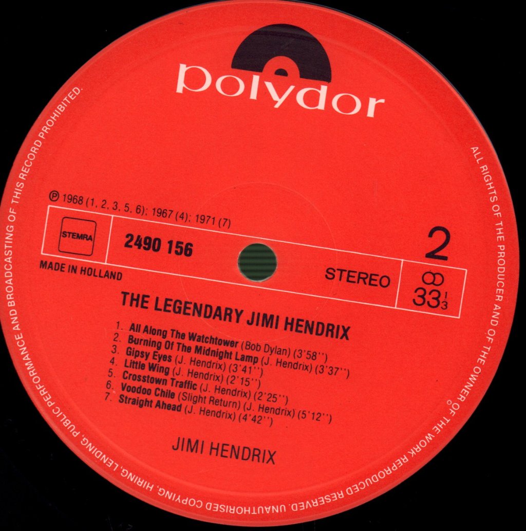 Jimi Hendrix - Legendary - Lp