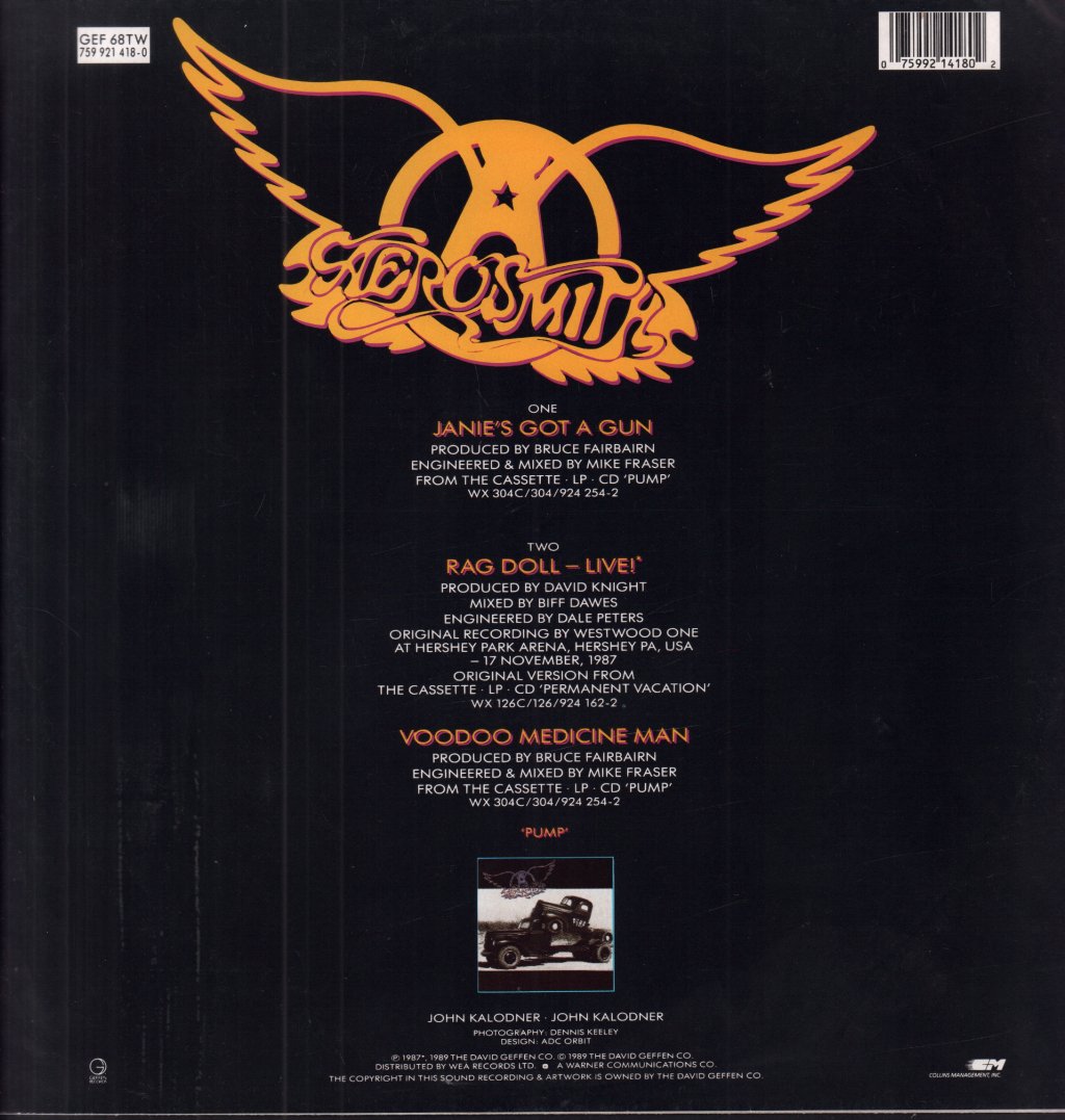 Aerosmith - Janie's Got A Gun - 12 Inch