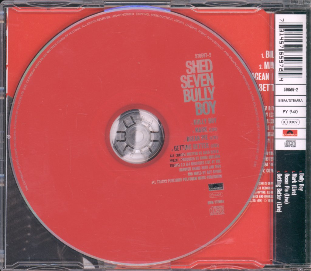 Shed Seven - Bully Boy - Cd