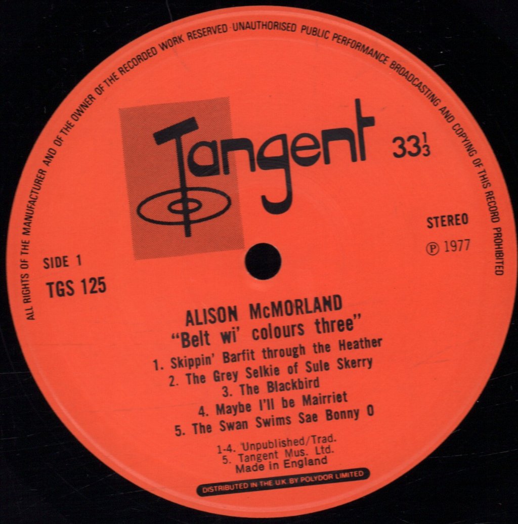 Alison Mcmorland - Belt Wi' Colours Three - Lp