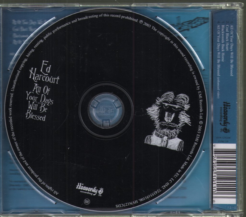 Ed Harcourt - All Of Your Days Will Be Blessed - Cd