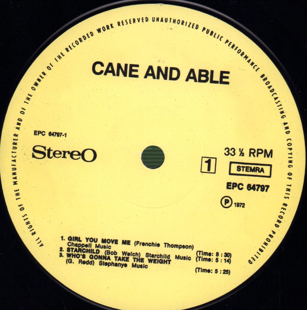 Cane And Able - Cane And Able - Lp