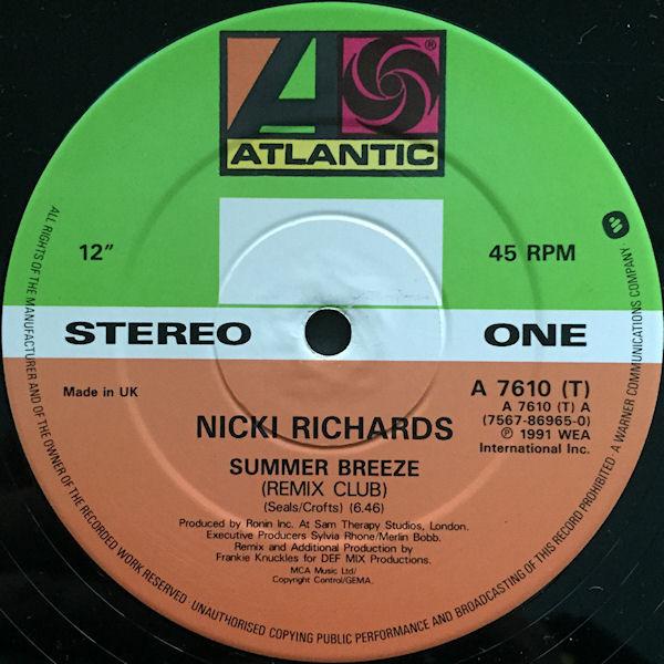 Nicki Richards - Summer Breeze - 12 Inch