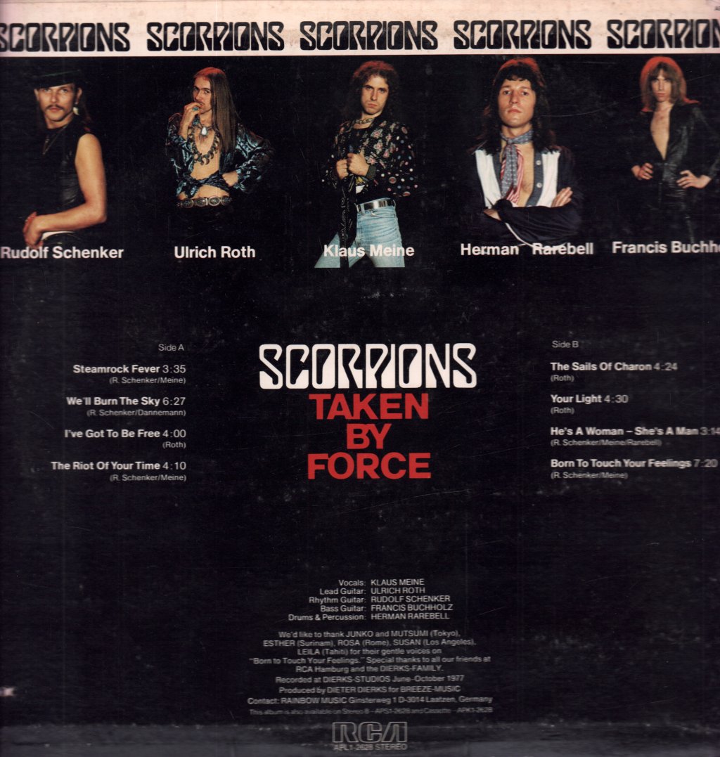 Scorpions - Taken By Force - Lp