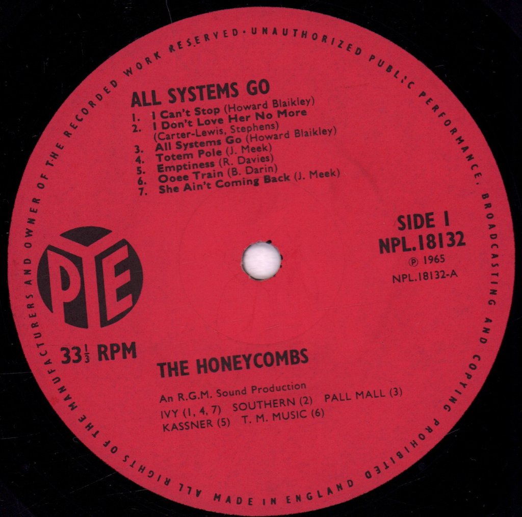 Honeycombs - All Systems Go - Lp