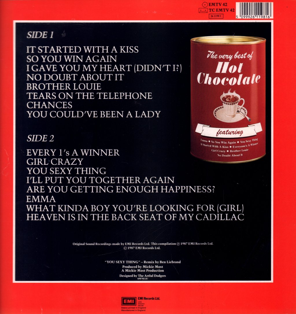 Hot Chocolate - Very Best Of - Lp