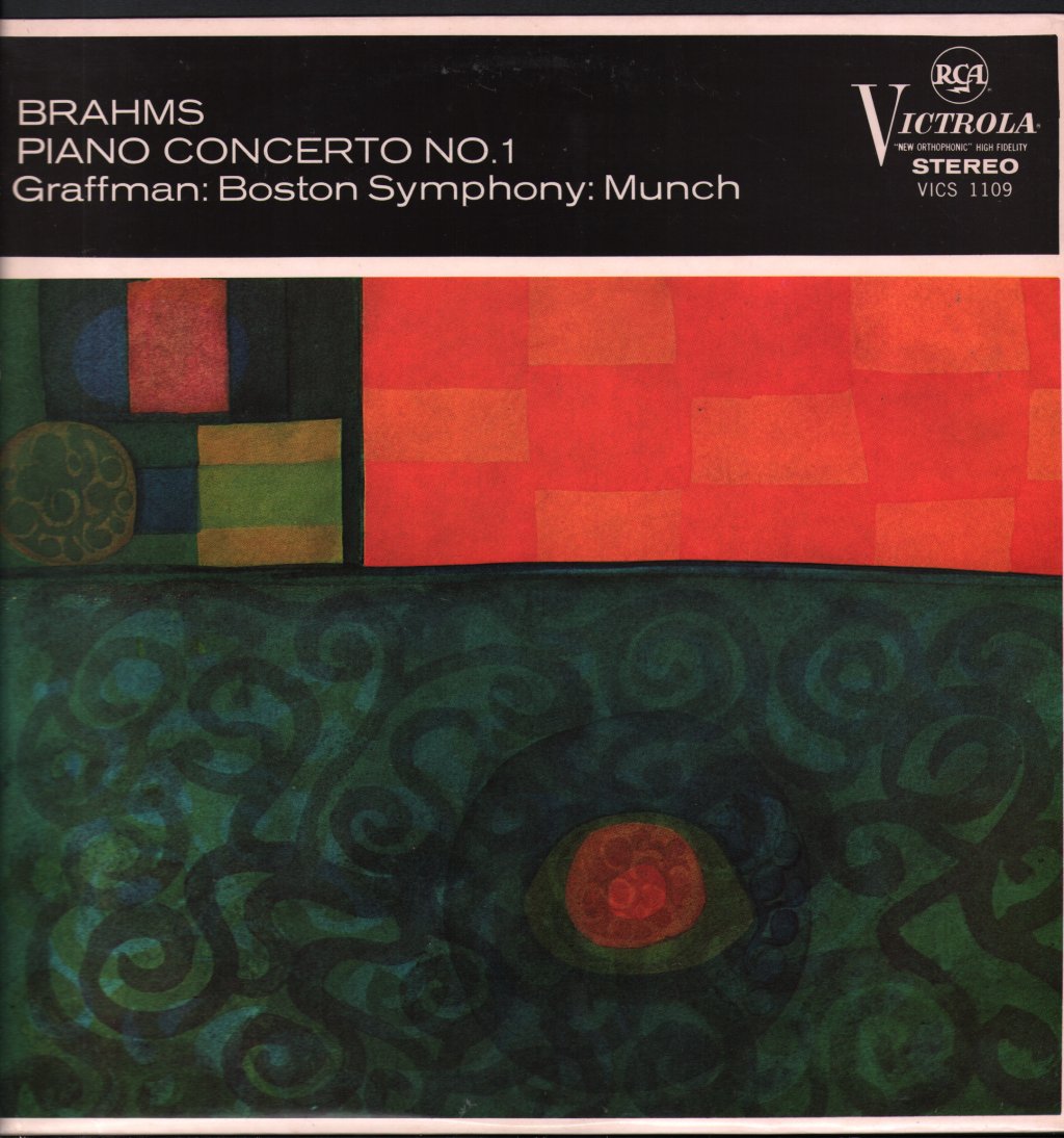 Gary Graffman / Charles Munch / Boston Symphony Orchestra - Brahms - Concerto No. 1, In D Minor, Op. 15 - Lp