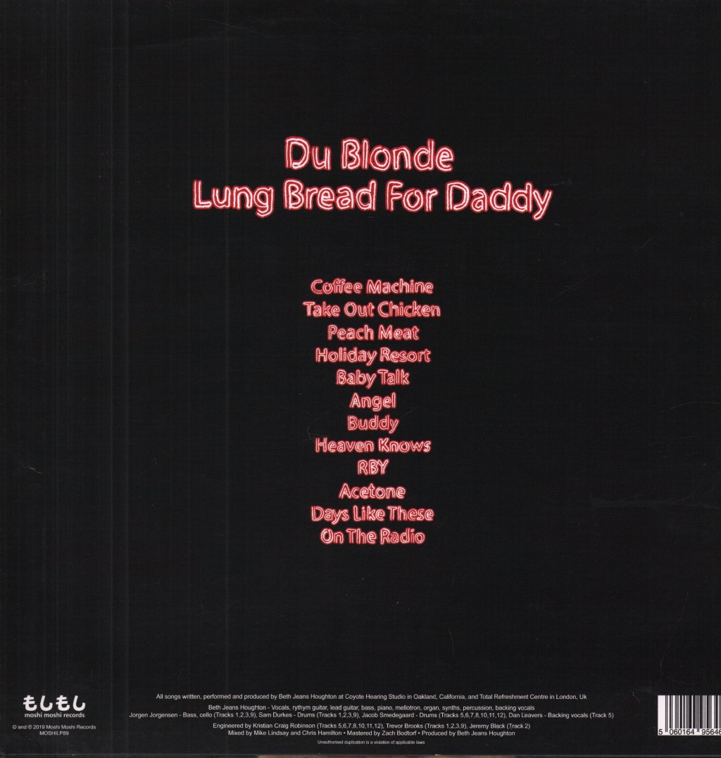 Du Blonde - Lung Bread For Daddy - Lp
