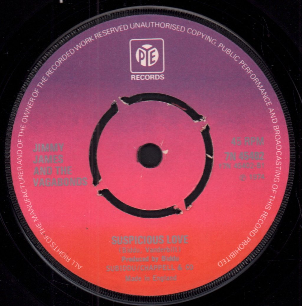 Jimmy James & The Vagabonds - Dancin' To The Music Of Love - 7 Inch