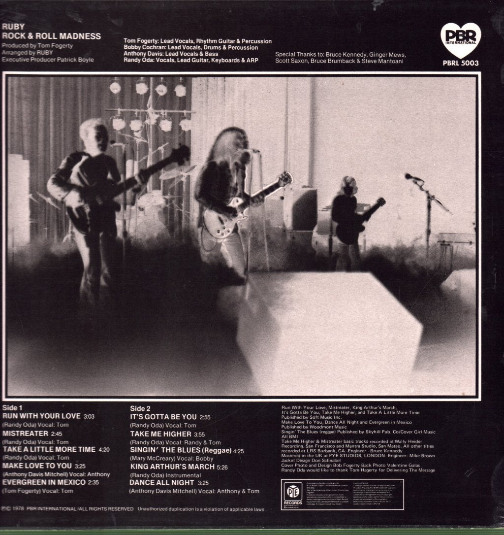 Ruby (70'S Group) - Rock And Roll Madness - Lp