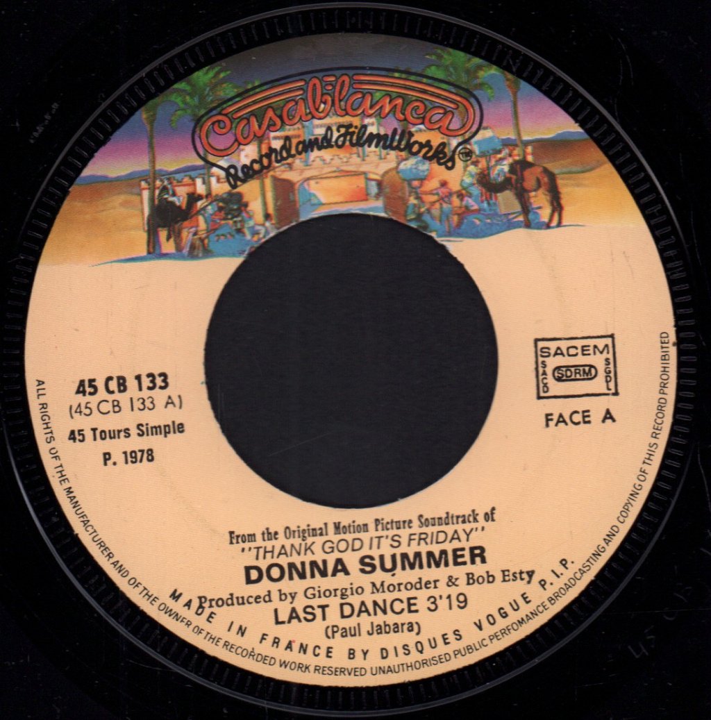 Donna Summer - Last Dance - 7 Inch