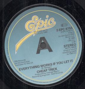 Cheap Trick - Everything Works If You Let It - 7 Inch
