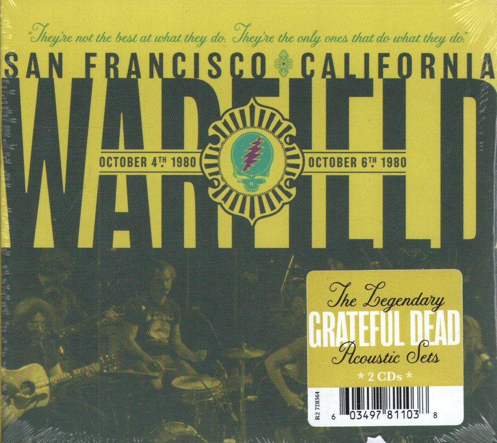 Grateful Dead - Warfield, San Francisco, CA Oct 4 & 6, 1980 (Black Friday 2025) - Double Cd